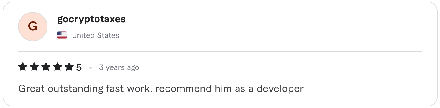 Verified Fiverr review
